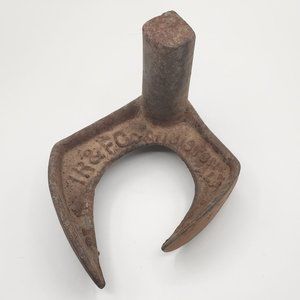 Vintage Cast Iron Double Shoe Cobbler Form Anvil made by IR & F Co. Anniston Ala